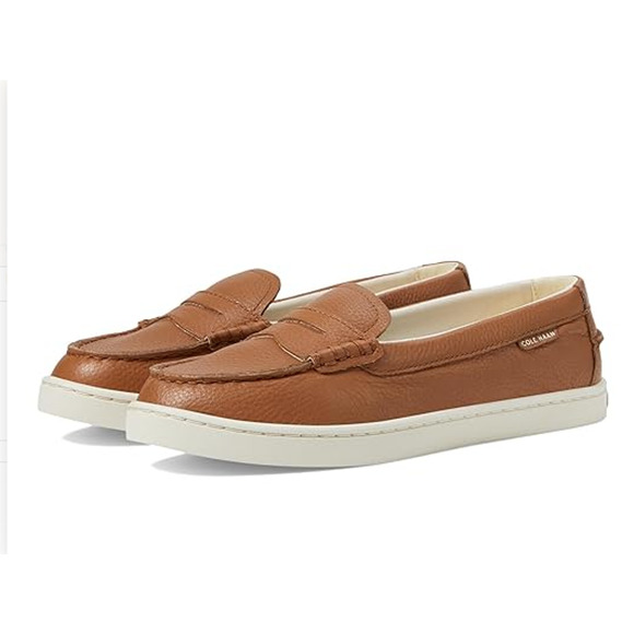 NWT Cole Haan Women's Nantucket Penny Loafer,Pecan Pebbled Leather-Size  6 - Picture 1 of 7